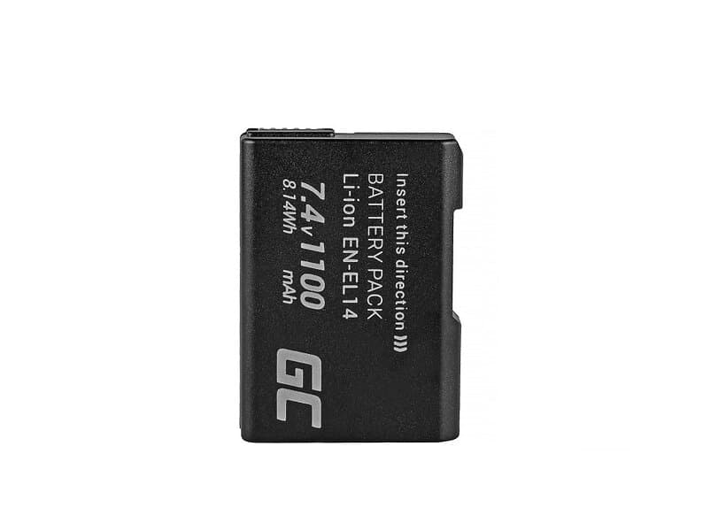 Batteri till EN-EL14 Nikon D3200, 7,4V 1100mAh