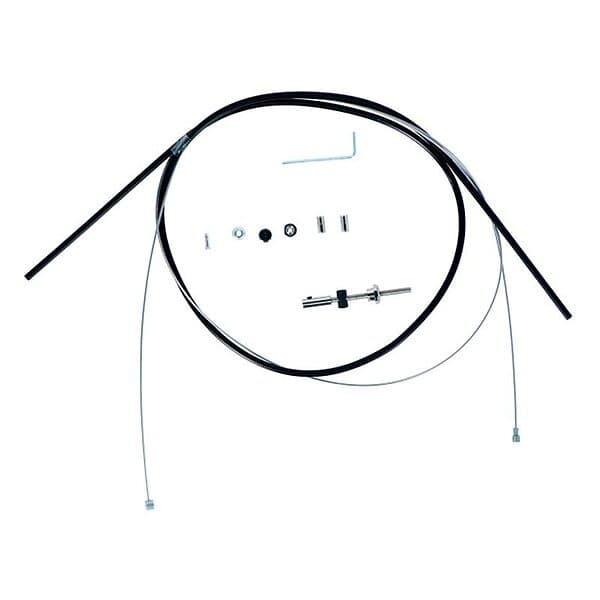 XLC Br-x90 Double Head Drum Brake Cable/cover Kit Svart 1,5 x 1700/2350 mm