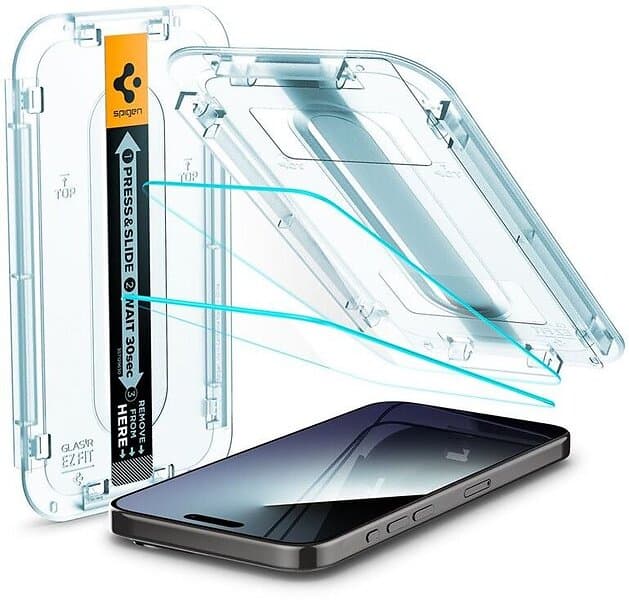 Spigen Glas.tr "ez Fit" iPhone 15 Pro Privacy