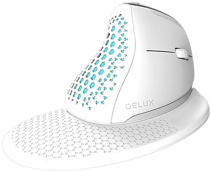 Delux Seeker Vertical Mouse Svart