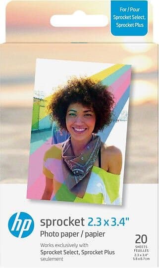 HP Sprocket Select Zink Paper 2,3x3,4" 20-pack