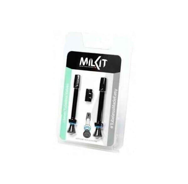 Valve Milkit Aluminium Tubeless 2 Units Svart 35 mm