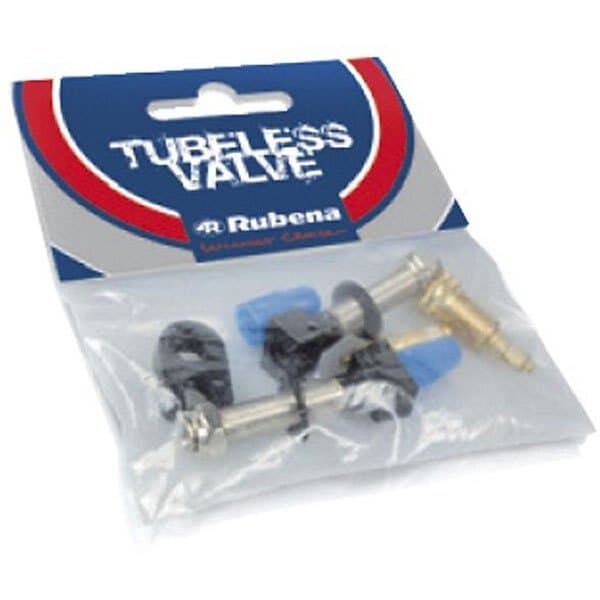 Mitas Tubeless 2 Valve Set Svart