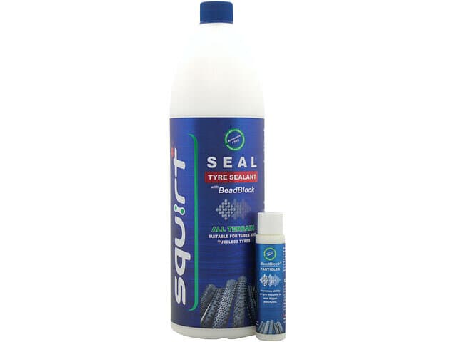 Squirt Cycling Products Beadblock 1l Tubeless Sealant Vit,Blå