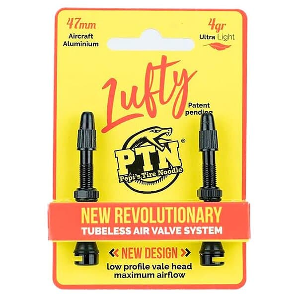 PTN Bikes Ptn Lufty Ultralight Presta Tubeless Valves Svart 47 mm