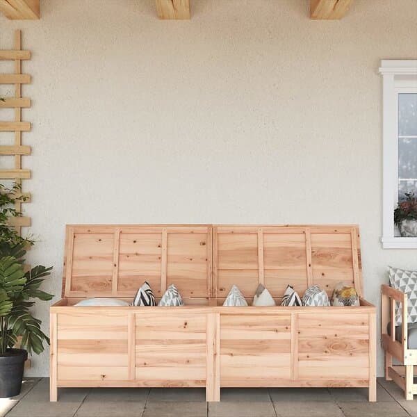 vidaXL Dynbox 198,5x50x56,5 cm massivt granträ 364760