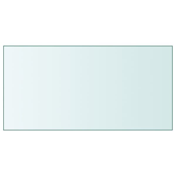 vidaXL Bordsskiva genomskinlig 50x100 cm härdat glas 345074