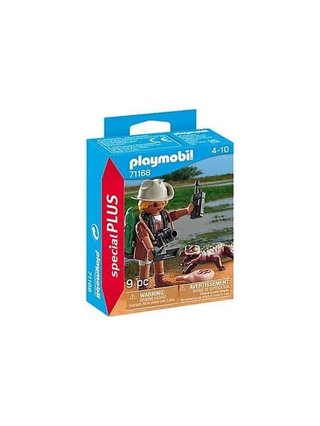 Playmobil Family Fun 71168 Researcher with Young Caiman