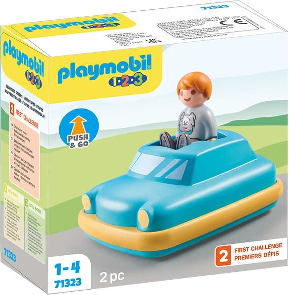 Playmobil 1.2.3 71323 Push & Go Car