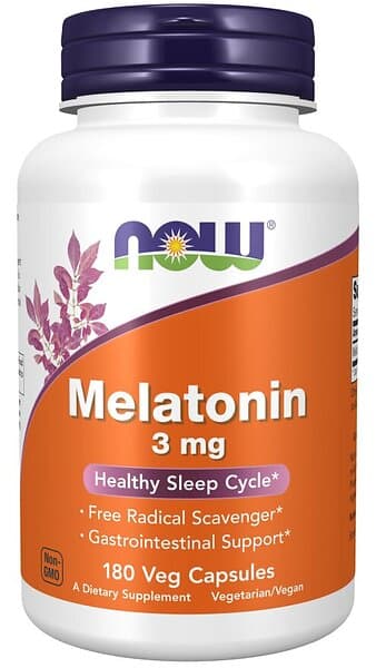 Now Foods Melatonin 3 mg 180 vcaps