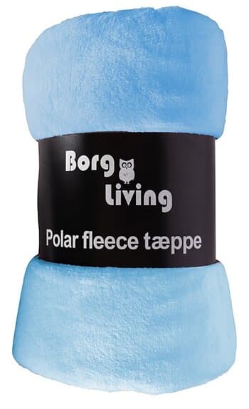 Borg Living Fleecefilt Blå 150x200 cm Extra mjuk och skön