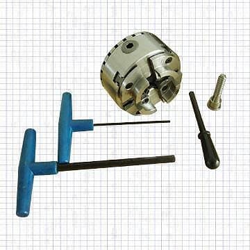 Duab Hawk Svarvchuck SCK-4ZZ 4'' för träsvarv