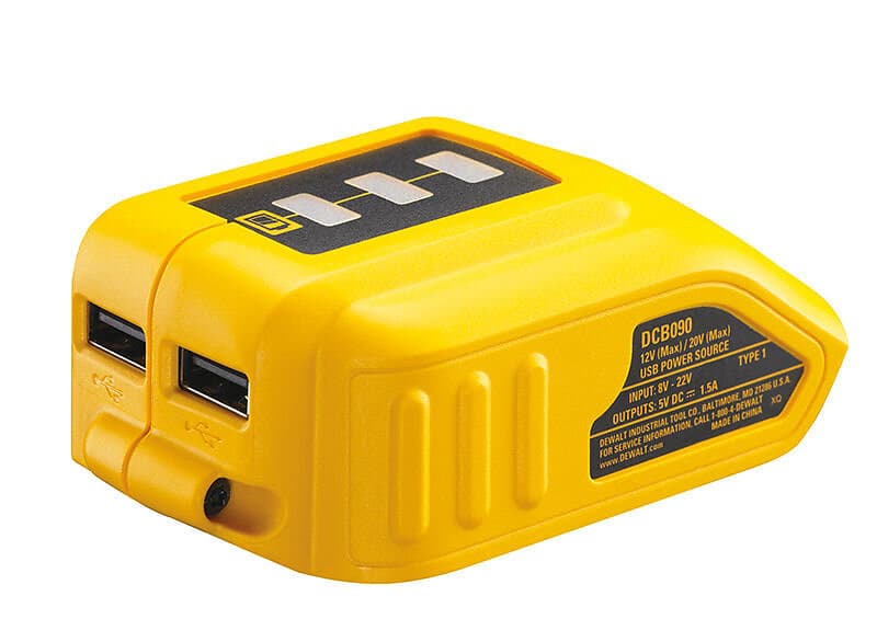 Dewalt DCB090 Batteriadapter USB-laddare