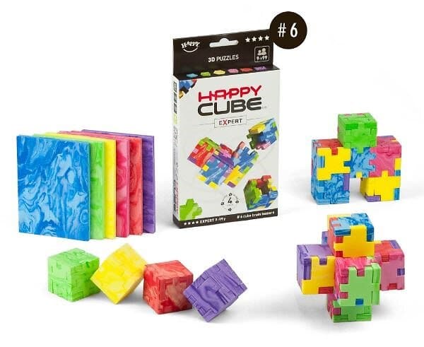 Smart Games Happy Cube  Brain Puzzle, Expert 6-pack