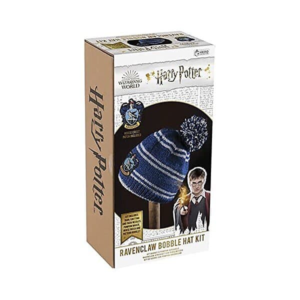 Harry Potter Pom-pom hat knitted set, Ravenclaw