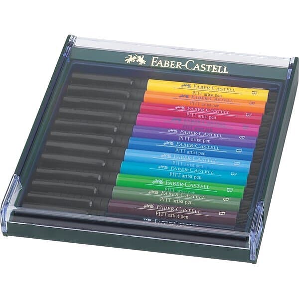 Faber-Castell Soft Brush Pen Pitt Artist 12-pack