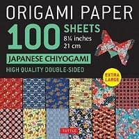 Origami Paper 100 sheets Japanese Chiyogami 8 1/4' (21 cm)