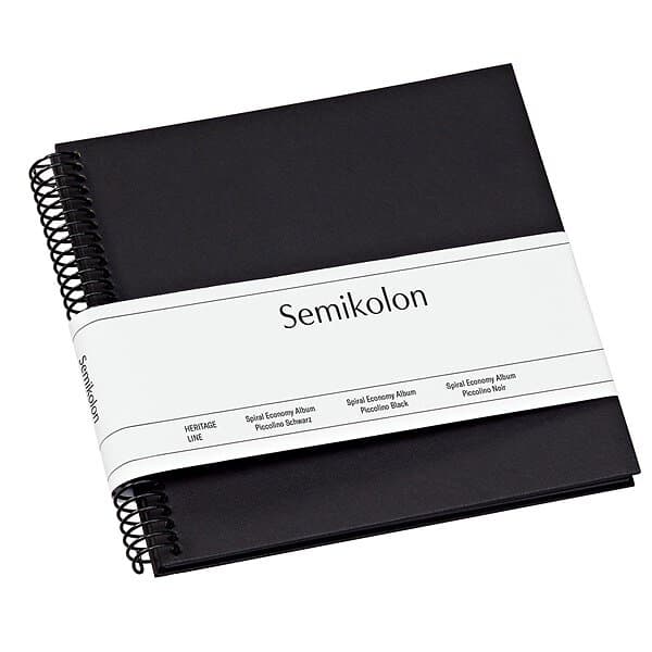 Semikolon Fotoalbum Sprial Economy Piccolino Black