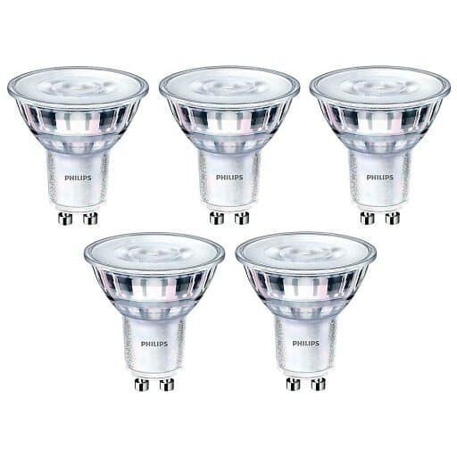 Philips Promo 4+1 CorePro LED 4W 827, 345 lumen, 36°, dimbar