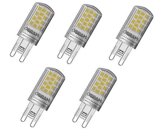 Ledvance LED PIN matt 430 lumen, 4,2W/827 G9 5-pack