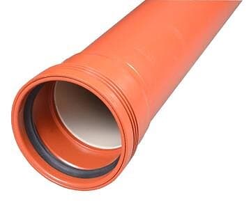 Wavin 110 mm PP markavloppsrör 0,5 m