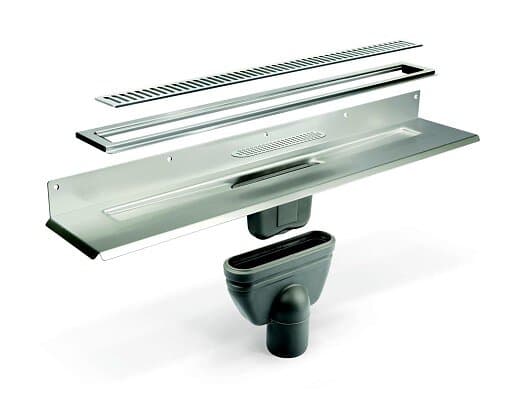 Unidrain Komplett paketlösning 700 mm til 8 mm kakel (1 bakvägg)