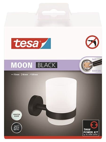 Tesa Moon tandborstmugg, svart