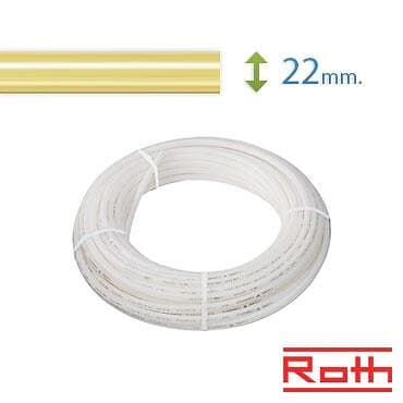 Roth 120 meter Universal Pex-Rör 22 mm till vatten och värme