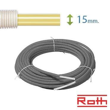 Roth 60 meter Universal Pex Rör-i-Rör 15 mm till vatten och värme