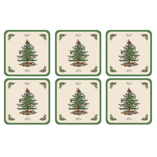 Spode Christmas Tree Glasunderlägg 6-pack