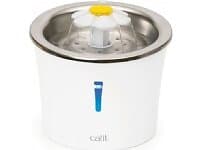 Catit Flower Fountain Steel Top kattfontän med skål i rostfritt stål