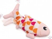 Catit Groovy fish leksak för katter rosa 25 cm med kattmynta laddningsbar USB