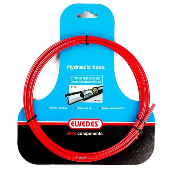 Elvedes Hydraulic Ptfe Aramidic Lining Cable Cover 3 Meters Röd