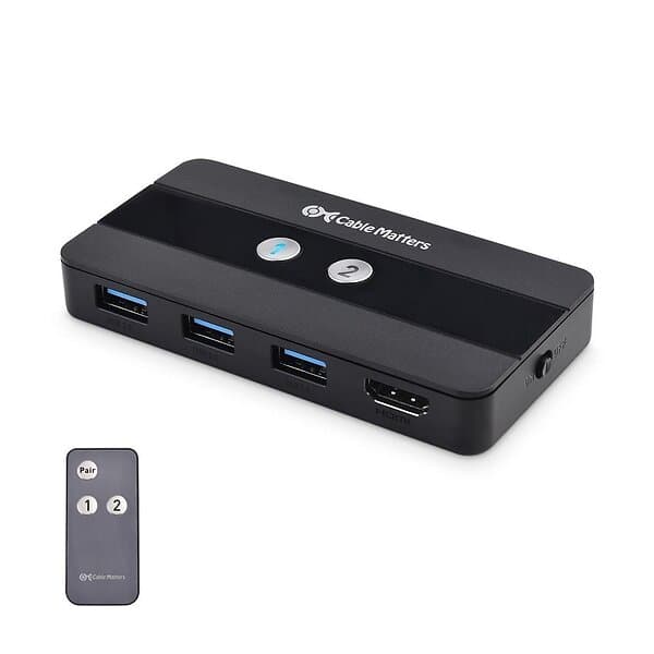 Cable Matters USB 3.0 KVM Switch for 2 Computers