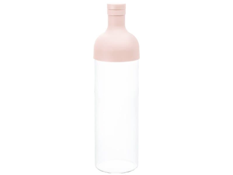 Hario Filter-In Bottle Cold Brewed Tea -teflaska 750ml. Smokey Pink