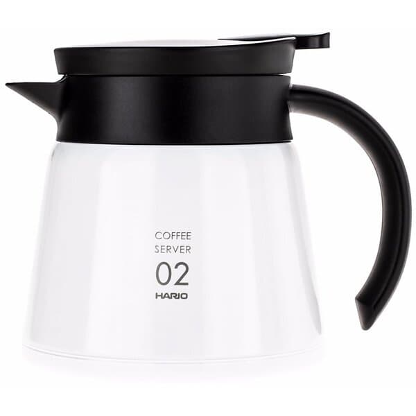 Hario V60 Insulated Stainless Steel Server storlek 02 600ml. vit