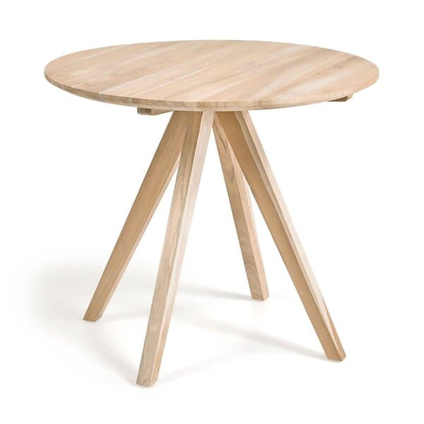 Kave Home Matbord Maial, Ø 90 cm Teak