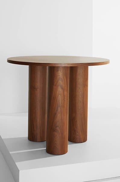 Pastill Colette matbord ø 90 cm Högblank vit