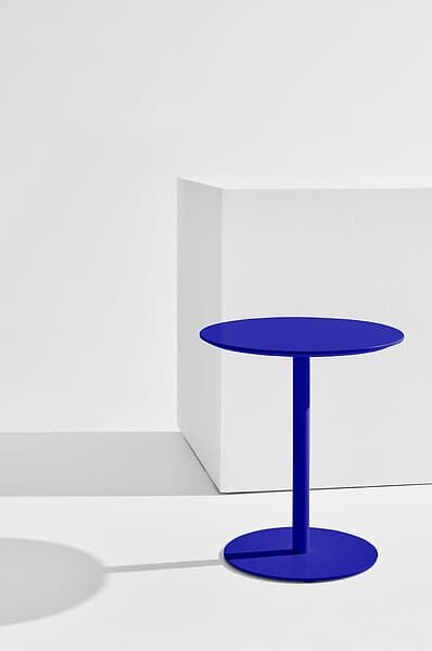 Pastill Margot runt sidobord ø 45 cm Koboltblå