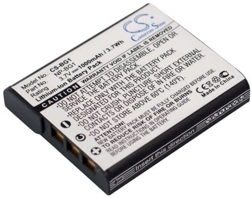 Batteriexperten Kompatibelt med Sony Cyber-shot DSC-H90B, 3,7V, 1000 mAh