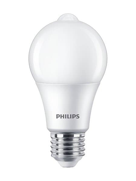 Philips Sensor LED 2700K 806lm E27 7,5W (motion and daylight sensor)