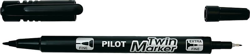 Pilot Merkepenn SCA-TM-BG Twin sort