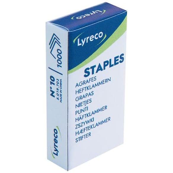 Lyreco Heftestift no.10 (1000)