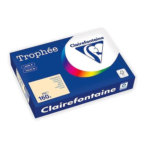 Clairefontaine Kopipapir TROPHEE A4 160g kremgul (250)