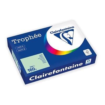 Clairefontaine Kopipapir TROPHEE A4 160g grønn (250)