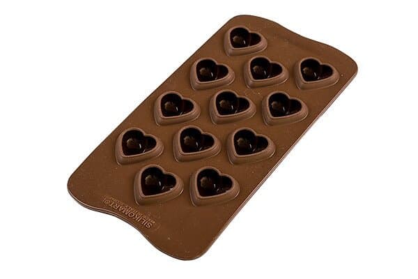 Silikomart EasyChoc 3D Pralinform Hjärta 3,1x3 cm