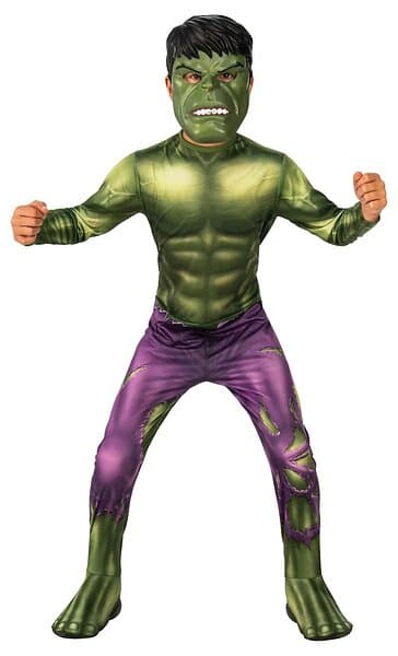 Rubies UK Klassisk Hulk Barndräkt Avengers maskeradkläder Unisex (H cm) 128 116