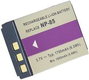 Batteriexperten Kompatibelt med Fujifilm Finepix SL260, 3,6V (3,7V), 1600 mAh