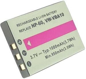 Batteriexperten Batteri 02491-0012-01 för Casio, 3,6V (3,7V), 1050 mAh