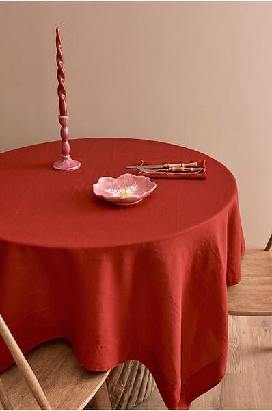 Ellos Duk Malva Christmas Edition 140x140 cm Röd